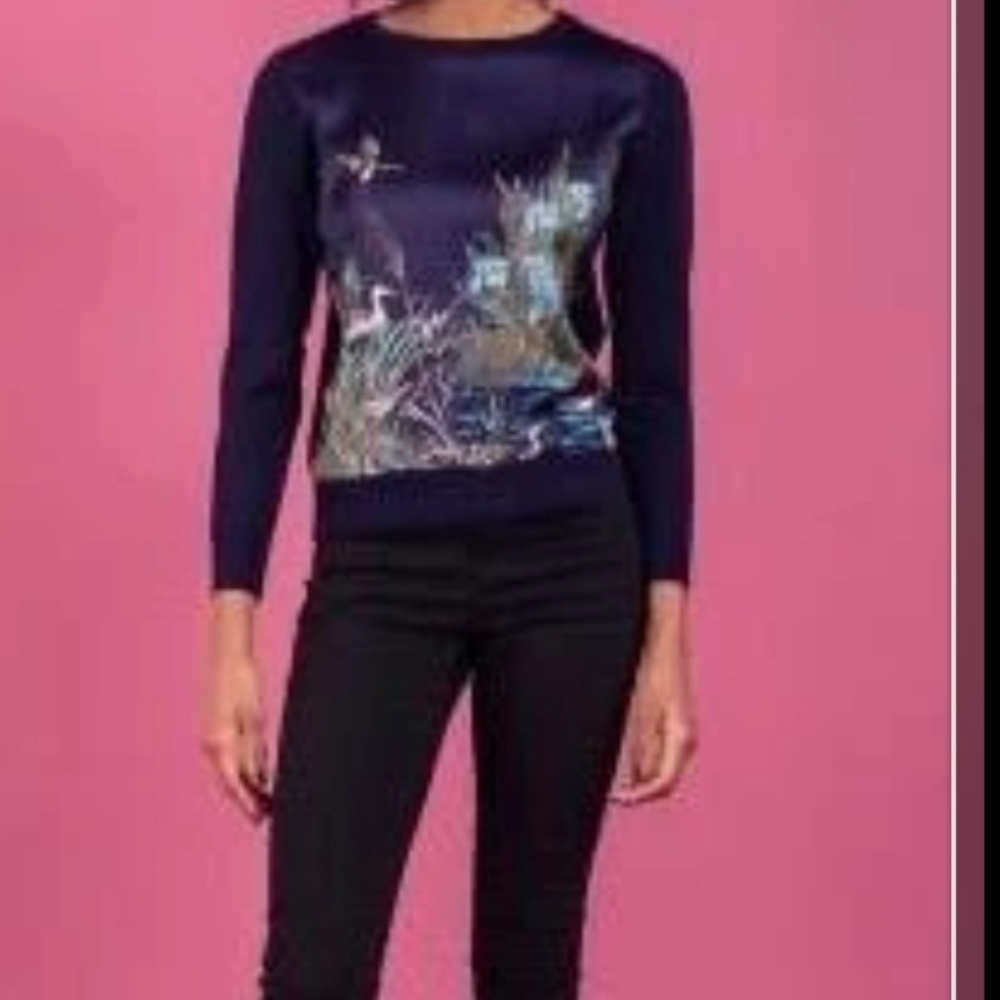 Darling London blue sweater NWT